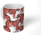 Mok - Koffiemok - Patronen - Jungle - Tijger - Dieren - Mokken - 350 ML - Beker - Koffiemokken - Theemok
