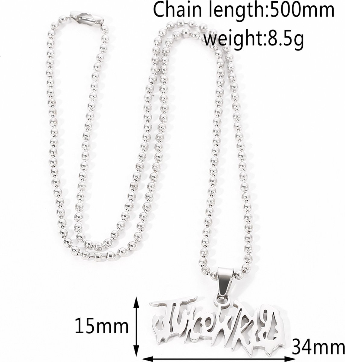 Juice WRLD 999 Ketting - Stainless Steel - Rapper Hip Hop - Merchandise ...