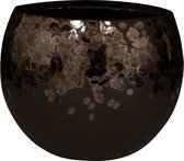 Pot Kae Mocha 17x13 cm ronde bruine bloempot voor binnen