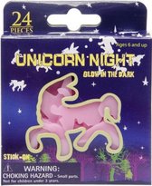Glow In The Dark - Unicorn - Roze - Kind -  Eenhoorn - Kinderkamer - Unicorn Night - Decoratie - Knutselen - Kleuter - Meisje - Jongen - Kinder Kamer - Paard - Lichtgevend - Speelgoed - Cadea