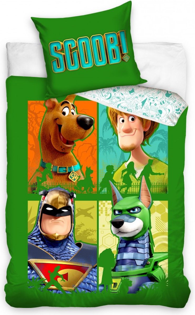 KD® - Scooby Doo, Scoob! - Dekbedovertrek - Eenpersoons - 140 x 200 cm - Katoen