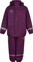 Color Kids - Regenpak voor kinderen - Gerecycled - Plum Caspia - maat 128cm