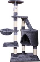 Harmonylife Kattenpaal | Krabpaal voor katten | Krapbaal Kat | Krapbaal voor katten van 120 cm hoog | Grijs