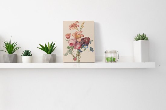 Artaza Toile Peinture Un Bouquet - Henriëtte Geertruida Knip - 30x40 - Klein - Art - Impression sur Toile