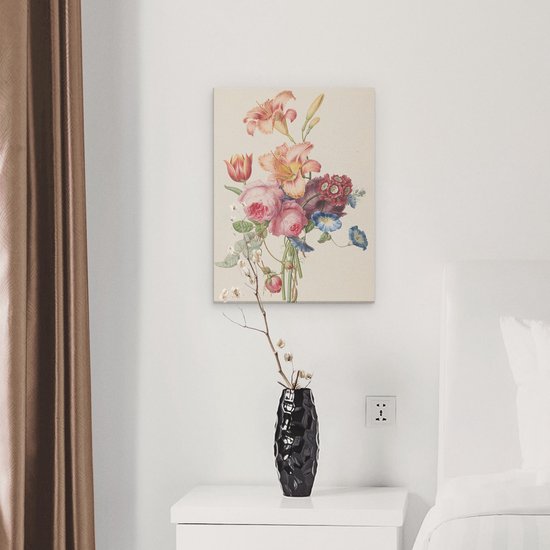 Artaza Toile Peinture Un Bouquet - Henriëtte Geertruida Knip - 30x40 - Klein - Art - Impression sur Toile
