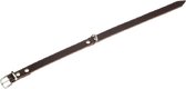 KARLIE FLAMINGO Rondo halsband / hondenhalsband (02007) - Buffelleer - Donkerbruin - XS - Nekomtrek 17,5 - 20,5 cm (GELIEVE ALVORENS BESTELLEN OPMETEN)