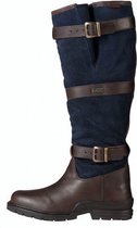 outdoorlaarzen Highlander leer/su√É¬®de bruin/blauw maat 40