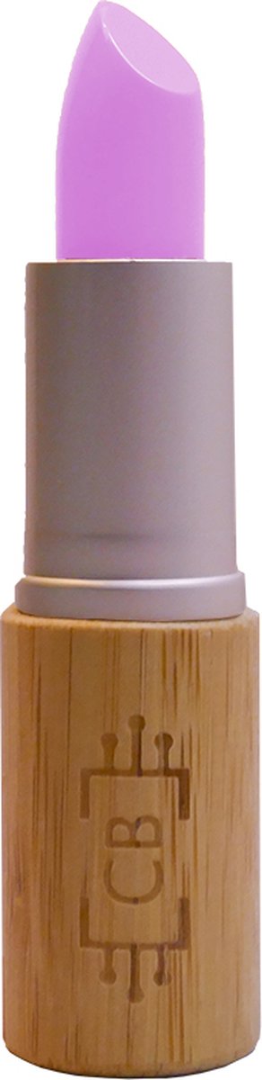 Cosm.Ethics Bar Lipstick Glossy glanzende lippenstift lipstick duurzame veganistische makeup bamboe kerst cadeau - Lila licht paars