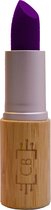 Cosm.Ethics Bar Lipstick glanzende lippenstift lipstick duurzame veganistische makeup bamboe - donker paars
