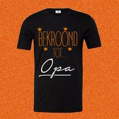 Shirt koningsdag bekroond tot opa met kroontjes-Maat Xl