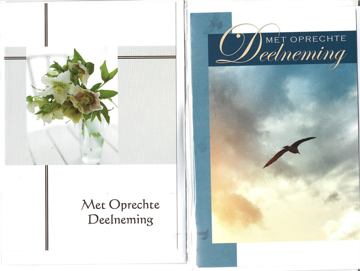 Condoleancekaarten Rouwkaarten 8 stuks