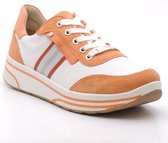 ARA 12-32442-76 Sneaker wit/oranje maat 5