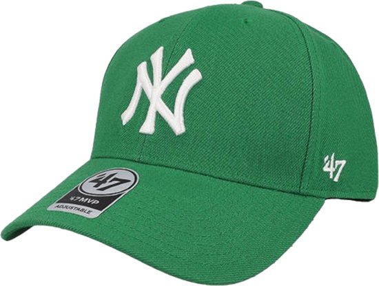 47 Brand New York Yankees MVP Cap B-MVPSP17WBP-KY, Unisexe, Vert, Casquette, taille : Taille unique