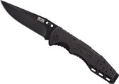 SOG Knives Salute Black PE  Clampack Zakmes - Zwart