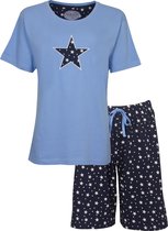 Tenderness - Dames Shortama - Pyjama Set - Licht Blauw - Maat S