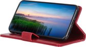 OnePlus 10 Pro Hoesje - Mobigear - Ranch Serie - Kunstlederen Bookcase - Rood - Hoesje Geschikt Voor OnePlus 10 Pro