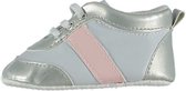 babyschoenen meisjes kunstleer zilver/roze mt 20/21