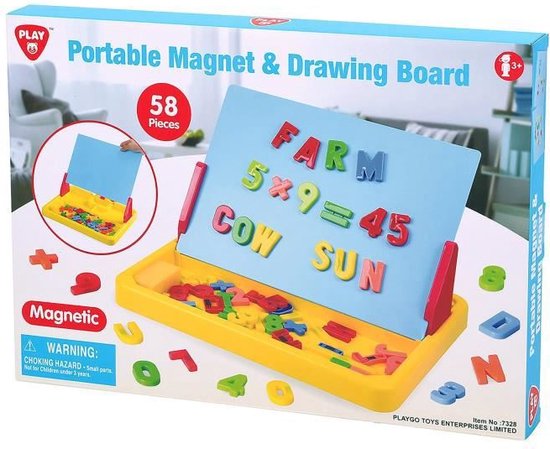 Playgo Magneet- en tekenbord draagbaar 7328