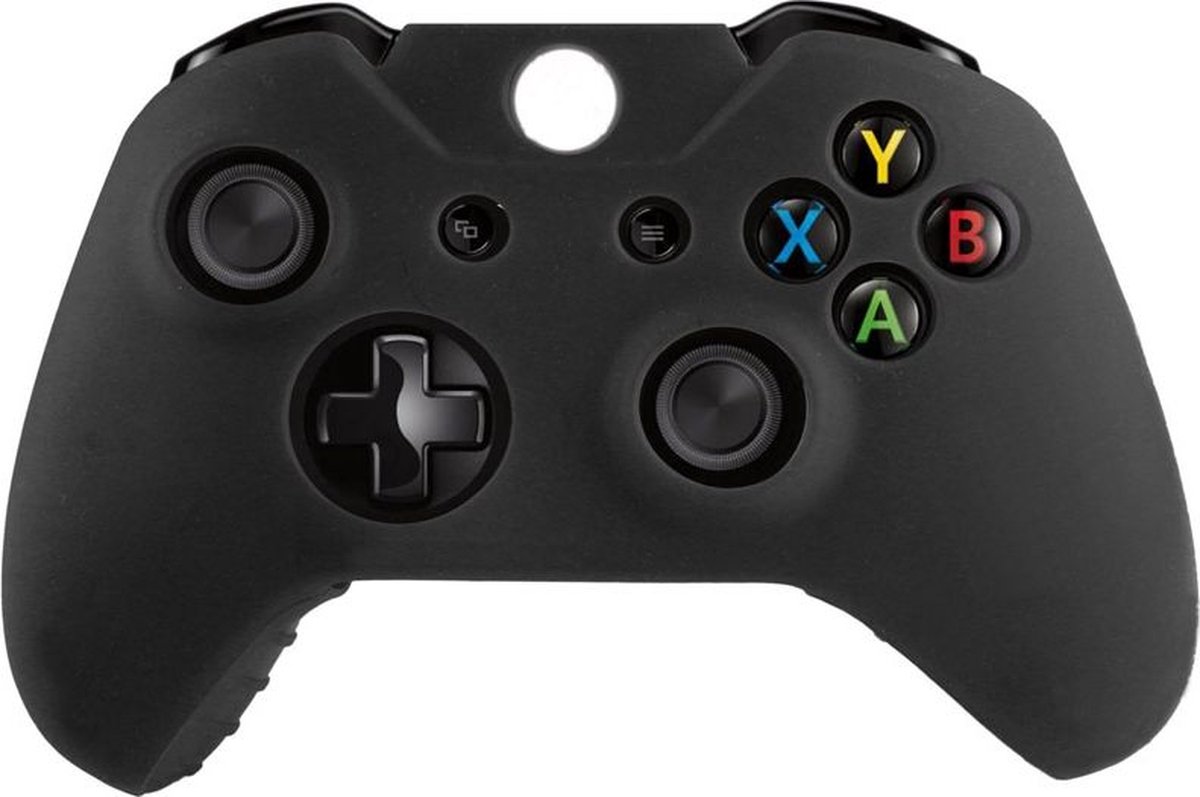 Mobigear Classic Bescherm Hoes Case geschikt voor Xbox One controller (model 1537 / 1697) Hoesje Flexibel Siliconen - Zwart