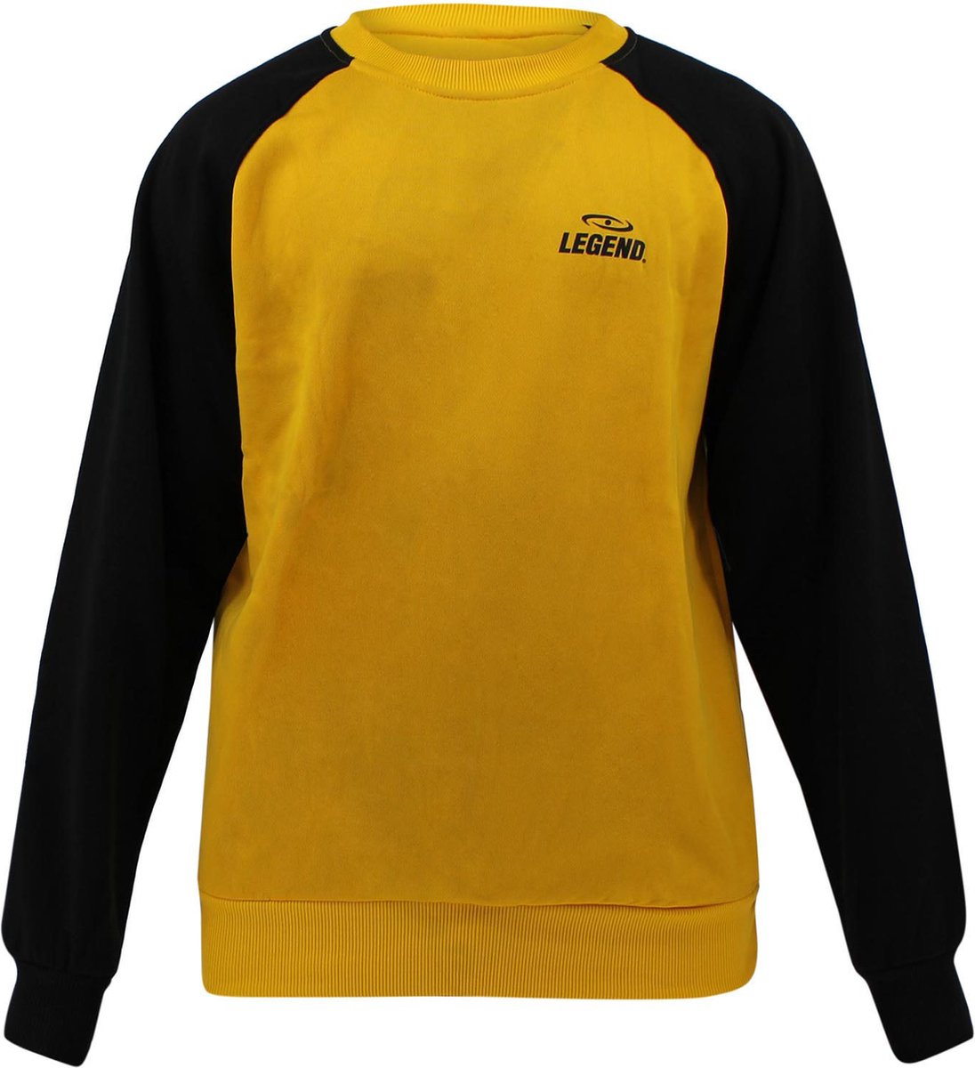 Trui/sweater dames/heren Geel fleece L