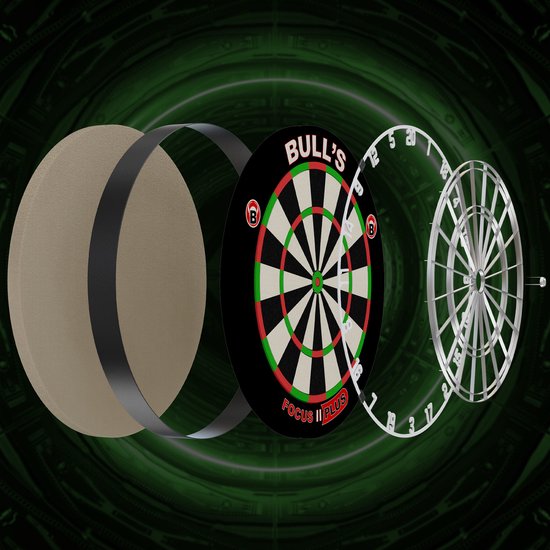 BULL'S Focus II Plus - Professioneel Dartbord - Darts van Bull's — afbeelding 2