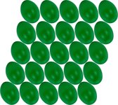 25x stuks groen hobby knutselen eieren van plastic 4.5 cm - Pasen decoraties - Zelf decoreren