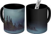 Magische Mok - Foto op Warmte Mok - Bos - Water - Mist - 350 ML - Uitdeelcadeautjes