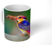 Mok - IJsvogel - Hagedis - Takken - 350 ML - Beker - Uitdeelcadeautjes