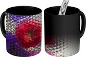 Magische Mok - Foto op Warmte Mok - Klaproos - Bloemen - Glas - 350 ML - Uitdeelcadeautjes