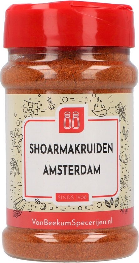 Foto: Van beekum specerijen shoarmakruiden amsterdam strooibus 180 gram