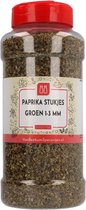 Van Beekum Specerijen - Paprika stukjes groen 1-3 mm - Strooibus 340 gram