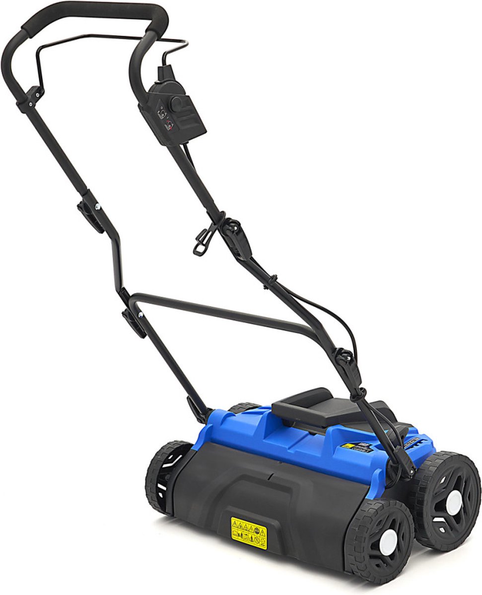 1500W Verticuteermachine 360 mm inclusief Raker Verticuteerdiepte 3mm, 6mm, 9mm, 10mm en 12mm thumbnail 2