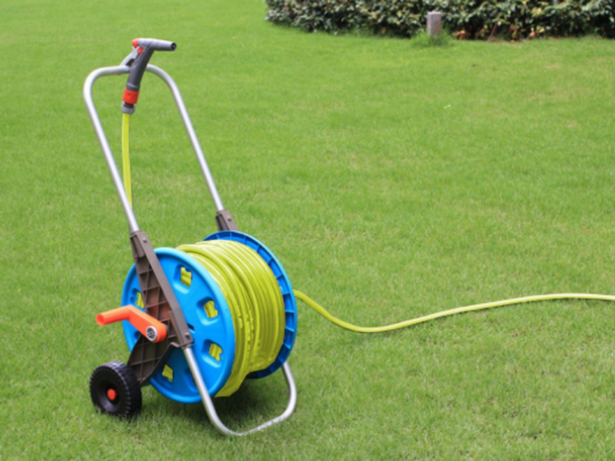 Slangenwagen Met 50 Meter Tuinslang | Eagle Garden | Incl. Spuitkopstuk en Connectors | Geel – foto 5