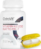 OstroVit - Vitaminen - Vitamin K2 200 Natto MK7 200 Tablets OstroVit + Pill Box