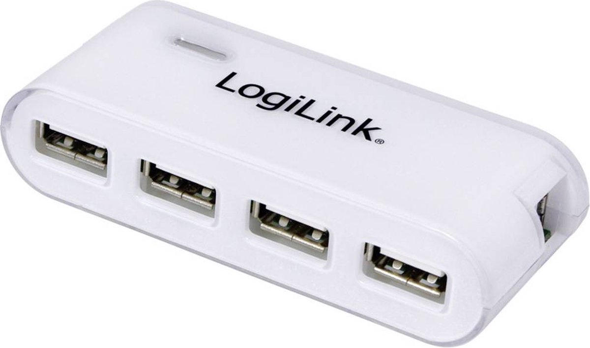 LogiLink UA0086 4 poorten USB 2.0-hub Wit