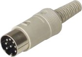 Hirschmann 930 017-517-1 DIN-connector Stekker, recht Aantal polen: 6 Grijs 1 stuk(s)