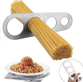 Spaghetti Meter - RVS - Keukengerei - Koken - Keuken gereedschap - Pasta meter- 18 x 6 cm - Pasta - Noodles - Spaghetti measurer - Tool - Kitchen - Portion Control - 4 Porties - Gadgets - Keuken benodigdheden - Cooking supplies