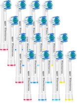Dentamax - 16 borstels - Vervangende tandenborstelkoppen compatibel met Oral B elektrische tandenborstels met zachte borstelharen Precision Clean