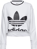 adidas Originals Cropped Trefoil Sweatshirt Vrouwen wit 46
