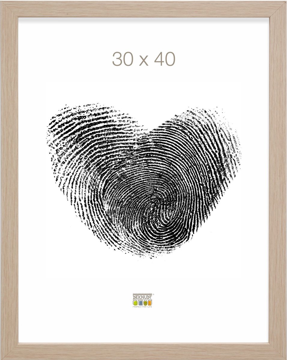 Deknudt Frames fotolijst S45RJ1 - naturel eikkleur - hout - 30x40 cm