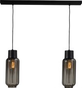 LETT Hanglamp E27 2x60W Zwart