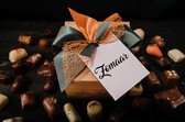 Chocolade cadeau - Doosje Belgische pralines "Zomaar" 500 gr - Ambachtelijk vervaardigde bonbons - Chocolade geschenkset