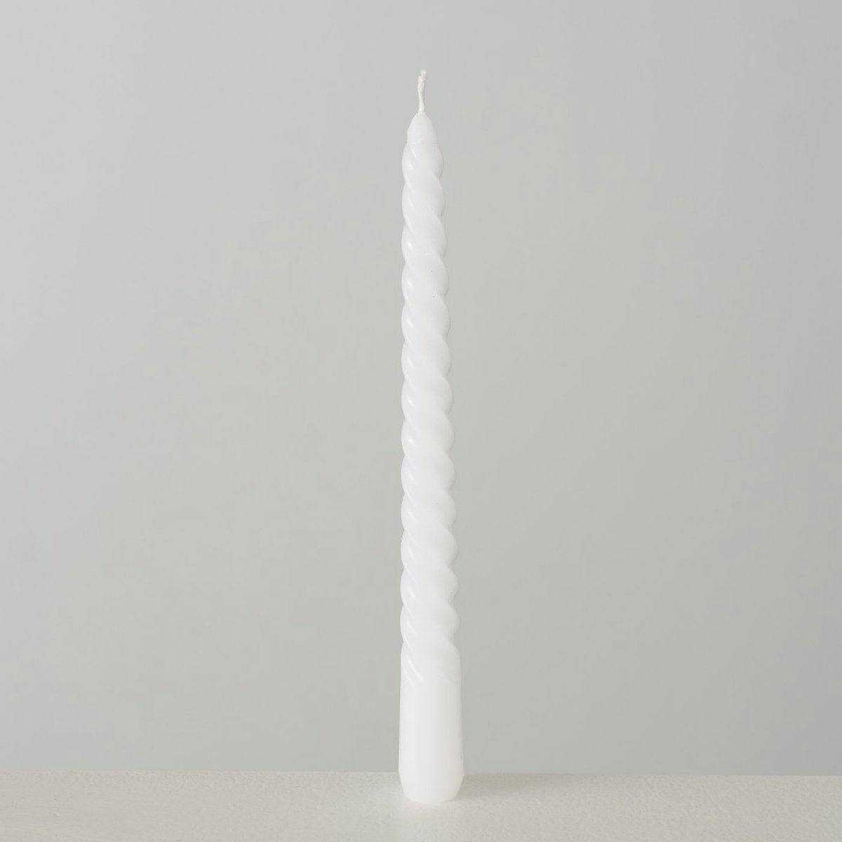Kaarsen Home Twisto doosje a 6 stuks Ø2x20cm wit