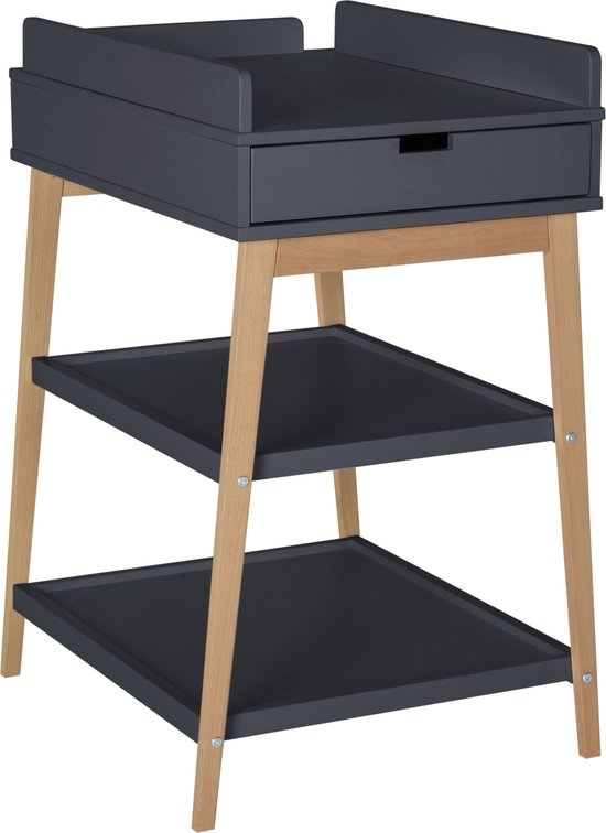 Quax Luiertafel Met Lade Hip Moonshadow/Naturel