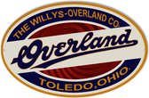 metalen Willys Overland Jeep bord [wandbord]