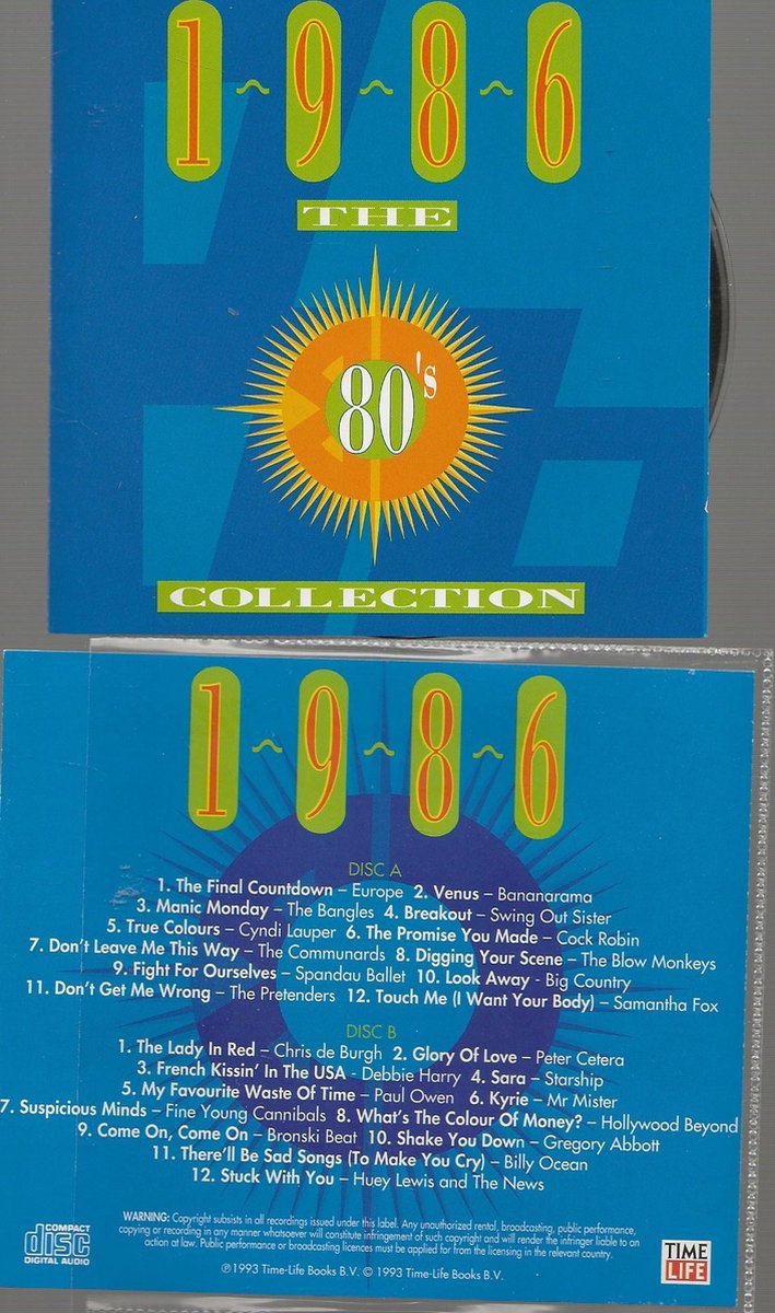 THE TIME/ LIFE EIGHTIES COLLECTION 1986