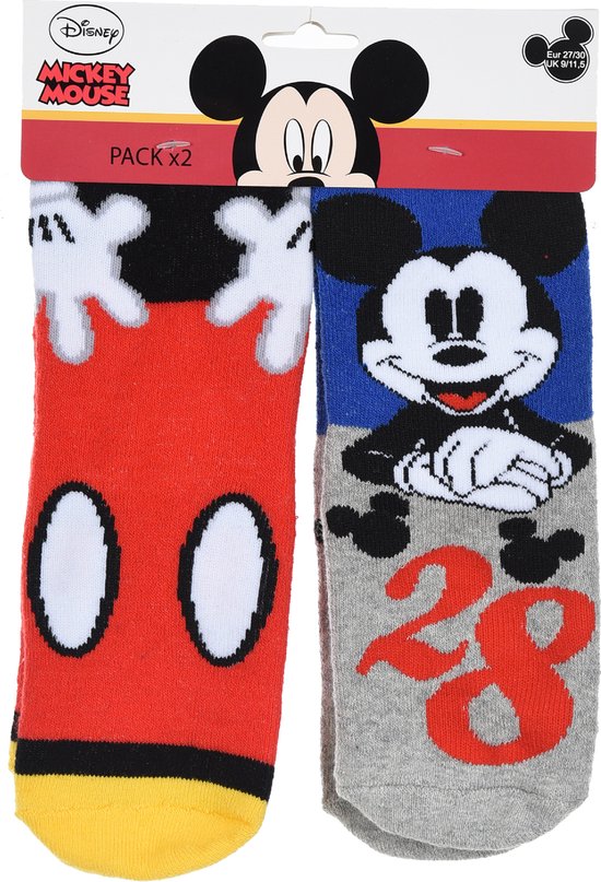 Mickey Mouse - Chaussettes antidérapantes Mickey Mouse - garçons - taille 31/34