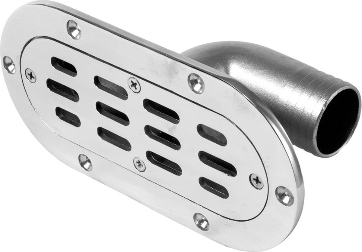 Osculati RVS ovalen Kuipafvoer 92 x 190mm