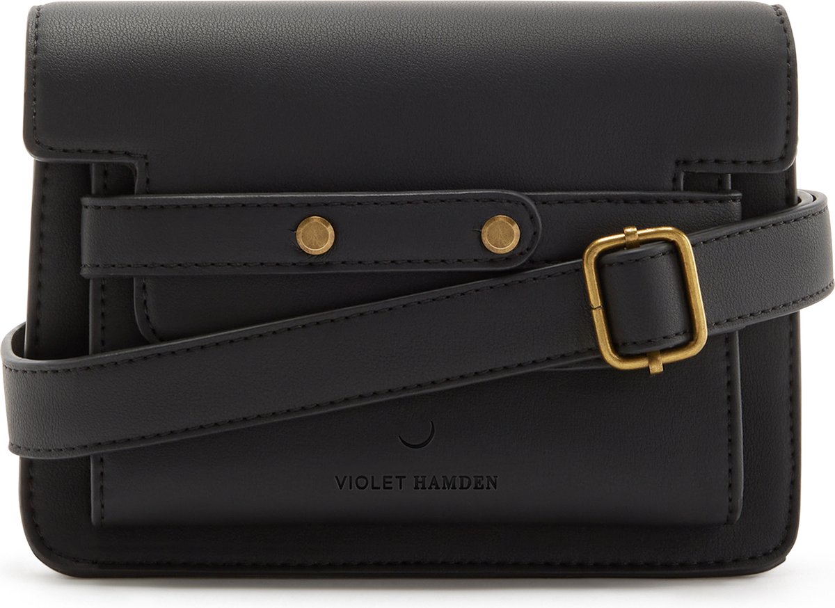 Violet Hamden Essential Bag Dames Crossbody tas Kunstleer - Zwart