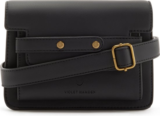 Violet Hamden Essential Bag Dames Crossbody tas Kunstleer - Zwart